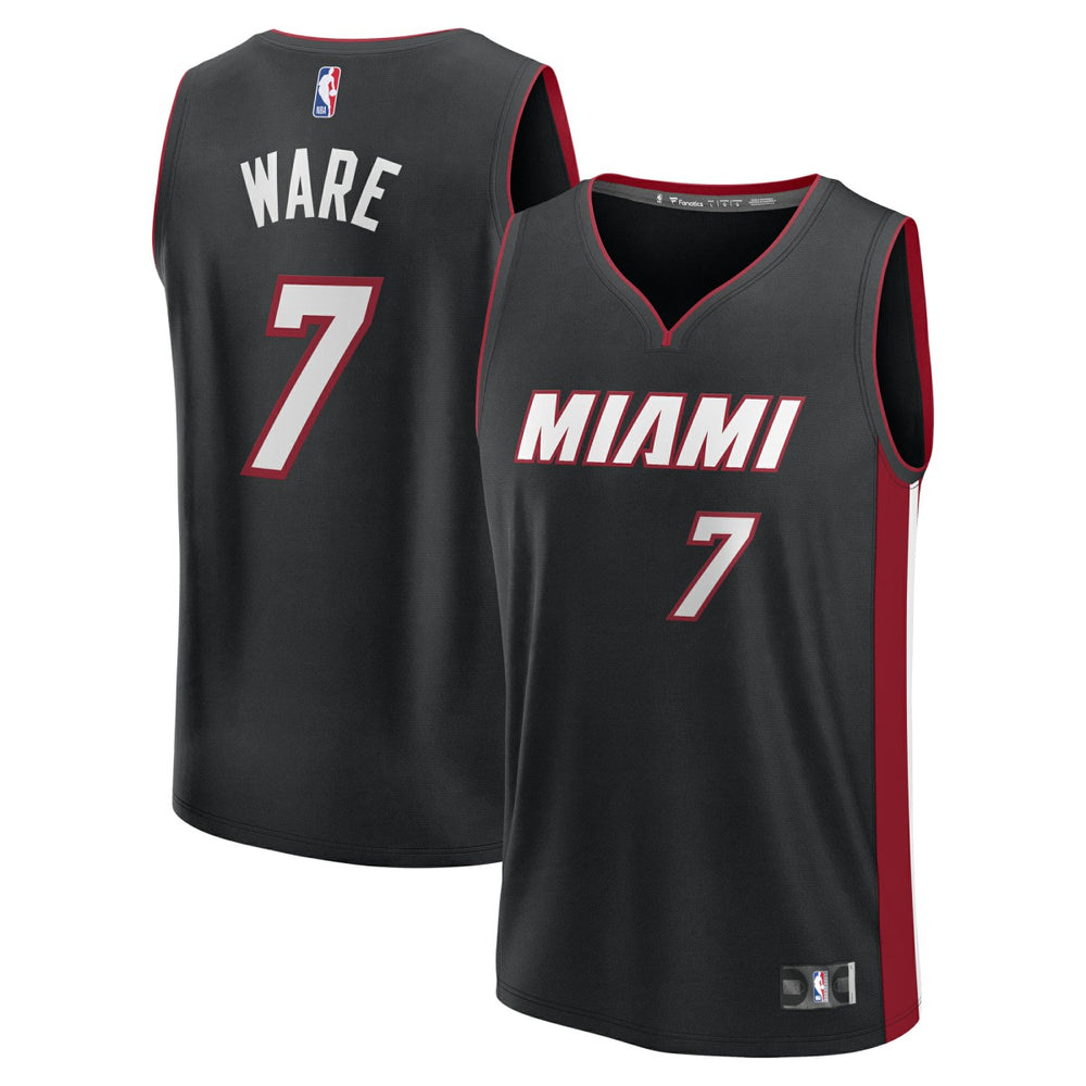 NBA Kel'el Ware Miami Heat Youth Fast Break Replica Player Jersey - Icon Edition - Black