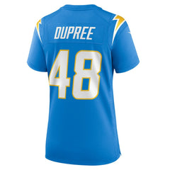 NFL Bud Dupree Los Angeles Chargers Women's Team Game Jersey - Powder Blue