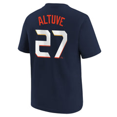 Jose Altuve Houston Astros Nike Youth Fuse City Connect Name & Number T-Shirt - Navy T-shirts