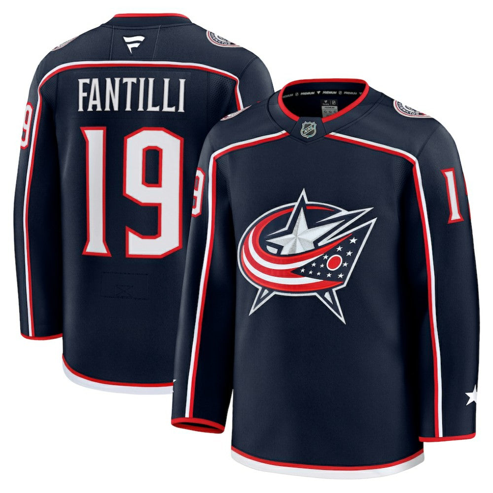 NHL Adam Fantilli Columbus Blue Jackets Fanatics Home Premium Jersey - Navy