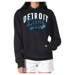 Detroit Lions G-III 4Her by Carl Banks Women's Filigree Fleece Tri-Blend Pullover Hoodie Black