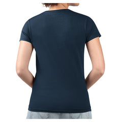 Boston Red Sox G-III 4Her by Carl Banks Women's Super-Slim Fit Lightweight Heart V-Neck T-Shirt - Navy T-shirts