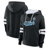NHL Utah Mammoth Fanatics Women's Oversized Seize V-Neck Pullover Hoodie - Black