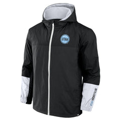 NHL Utah Mammoth Fanatics Crash the Net Full-Zip Hoodie Jacket - Black
