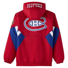 NHL Montreal Canadiens OVO x Starter Half-Zip Hooded Jacket - Red