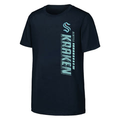NHL Seattle Kraken Youth Atmosphere T-Shirt - Navy