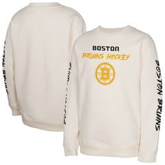 NHL Boston Bruins Youth Star Power Pullover Sweatshirt - Cream