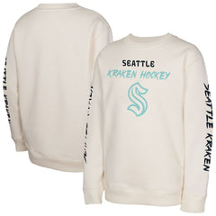 NHL Seattle Kraken Youth Star Power Pullover Sweatshirt - Cream