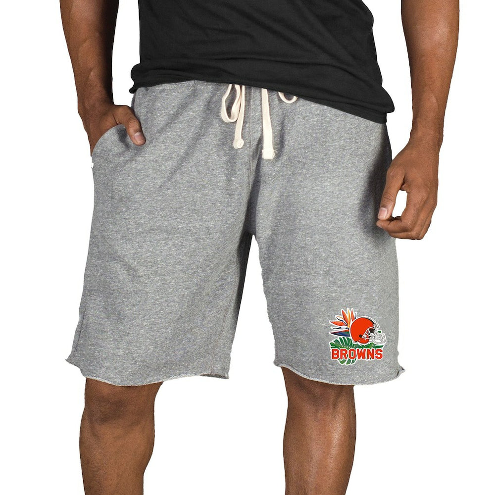Cleveland Browns Concepts Sport Mainstream Tri-Blend Shorts Gray