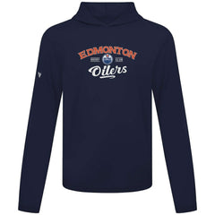 NHL Edmonton Oilers Levelwear Anthem Ice Wall Pullover Hoodie - Navy