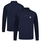NHL Toronto Maple Leafs Levelwear Aztec Insignia Core Quarter-Zip Pullover Top - Navy