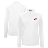 NHL Carolina Hurricanes Levelwear Women's Amethyst Insignia Core Quarter-Zip Jacket - White
