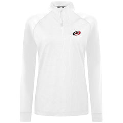 NHL Carolina Hurricanes Levelwear Women's Amethyst Insignia Core Quarter-Zip Jacket - White