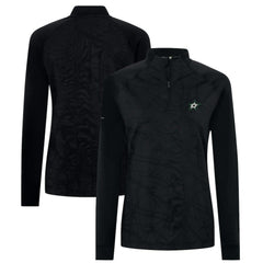 NHL Dallas Stars Levelwear Women's Amethyst Insignia Core Quarter-Zip Jacket - Black