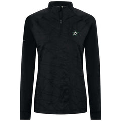 NHL Dallas Stars Levelwear Women's Amethyst Insignia Core Quarter-Zip Jacket - Black