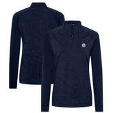 NHL Winnipeg Jets Levelwear Women's Amethyst Insignia Core Quarter-Zip Jacket - Navy