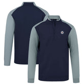 NHL Winnipeg Jets Levelwear Bayou Insignia Core Quarter-Zip Pullover Top - Navy