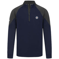 NHL Winnipeg Jets Levelwear Cadet Insignia Core Quarter-Zip Pullover Top - Navy