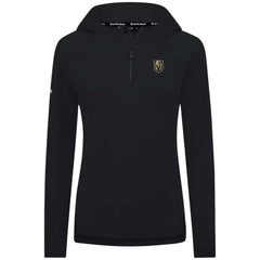 NHL Vegas Golden Knights Levelwear Women's Raven Insignia Core Quarter-Zip Jacket - Black