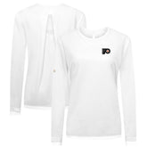 NHL Philadelphia Flyers Levelwear Women's Sequoia Primary Logo Long Sleeve T-Shirt - White