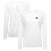 NHL Colorado Avalanche Levelwear Women's Sequoia Primary Logo Long Sleeve T-Shirt - White