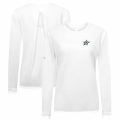 NHL Dallas Stars Levelwear Women's Sequoia Primary Logo Long Sleeve T-Shirt - White