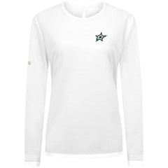 NHL Dallas Stars Levelwear Women's Sequoia Primary Logo Long Sleeve T-Shirt - White