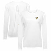 NHL Pittsburgh Penguins Levelwear Women's Sequoia Primary Logo Long Sleeve T-Shirt - White