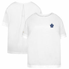NHL Toronto Maple Leafs Levelwear Women's Tulip Primary Logo T-Shirt - White