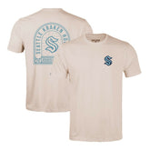 NHL Seattle Kraken Levelwear Richmond Stained Glass T-Shirt - Khaki