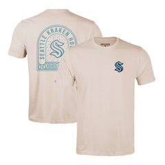 NHL Seattle Kraken Levelwear Richmond Stained Glass T-Shirt - Khaki