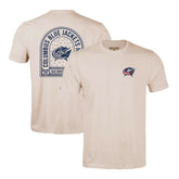 NHL Columbus Blue Jackets Levelwear Richmond Stained Glass T-Shirt - Khaki