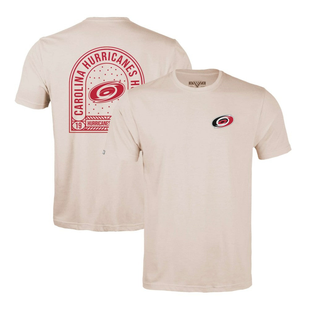 NHL Carolina Hurricanes Levelwear Richmond Stained Glass T-Shirt - Khaki