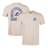NHL Tampa Bay Lightning Levelwear Richmond Stained Glass T-Shirt - Khaki