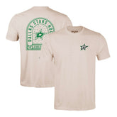 NHL Dallas Stars Levelwear Richmond Stained Glass T-Shirt - Khaki