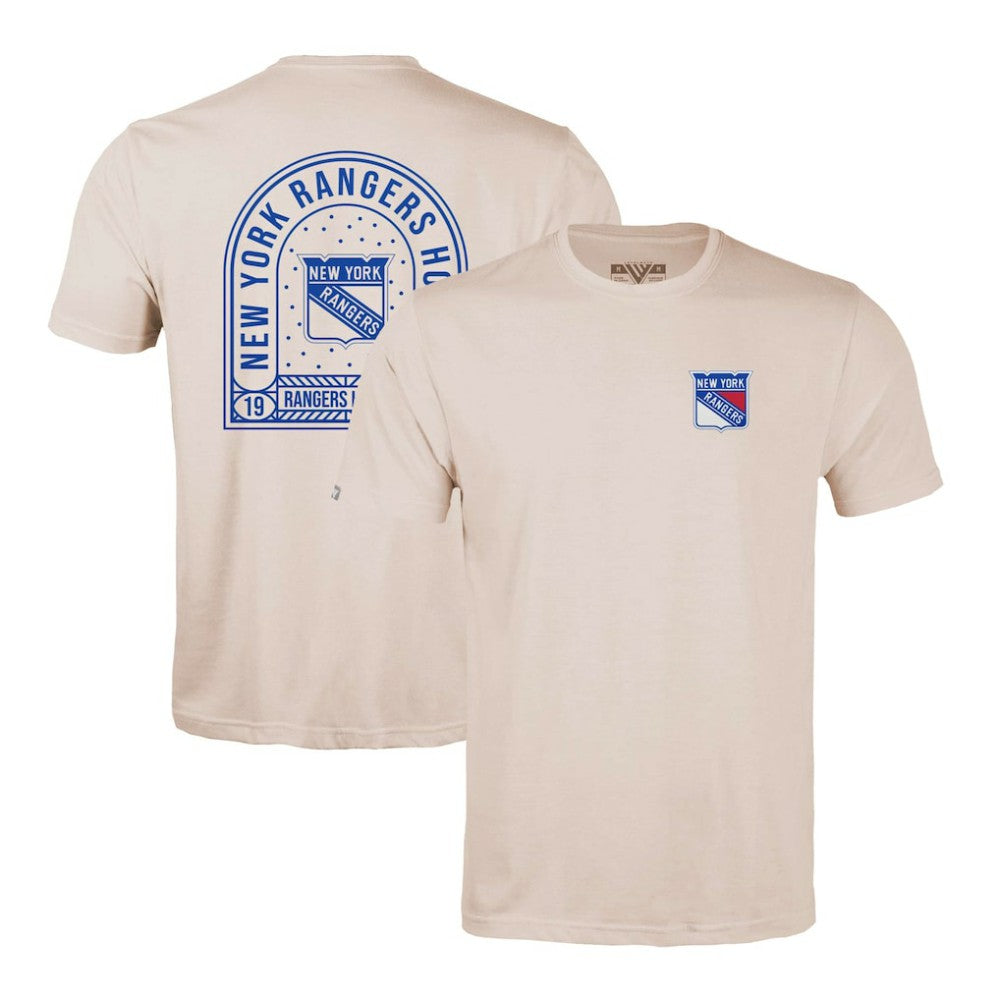 NHL New York Rangers Levelwear Richmond Stained Glass T-Shirt - Khaki