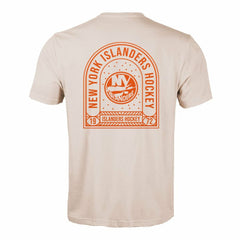NHL New York Islanders Levelwear Richmond Stained Glass T-Shirt - Khaki