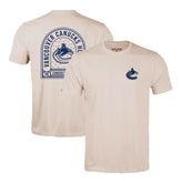 NHL Vancouver Canucks Levelwear Richmond Stained Glass T-Shirt - Khaki