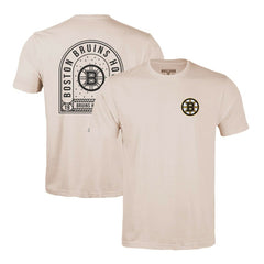 NHL Boston Bruins Levelwear Richmond Stained Glass T-Shirt - Khaki