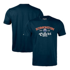 NHL Edmonton Oilers Levelwear Richmond Ice Wall T-Shirt - Navy