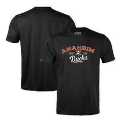 NHL Anaheim Ducks Levelwear Richmond Ice Wall T-Shirt - Black