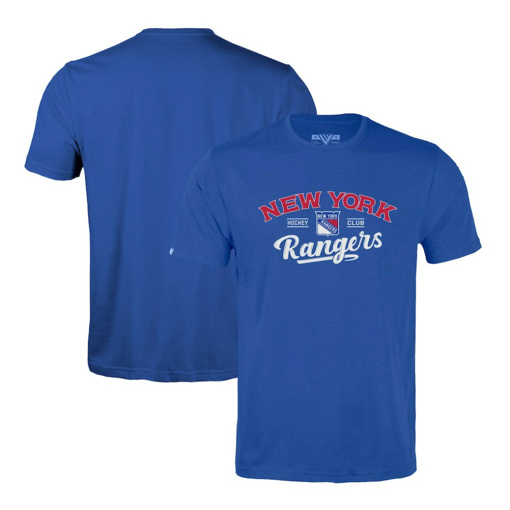 NHL New York Rangers Levelwear Richmond Ice Wall T-Shirt - Blue