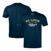 NHL St. Louis Blues Levelwear Richmond Ice Wall T-Shirt - Navy