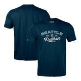 NHL Seattle Kraken Levelwear Richmond Ice Wall T-Shirt - Deep Sea Blue