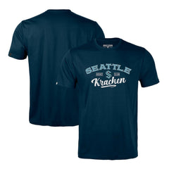 NHL Seattle Kraken Levelwear Richmond Ice Wall T-Shirt - Deep Sea Blue