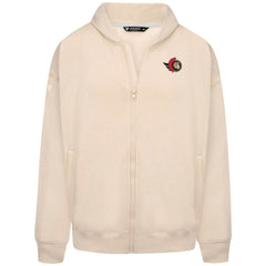 NHL Ottawa Senators Levelwear Uphill Stained Glass Full-Zip Hoodie Jacket - Khaki