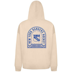 NHL New York Rangers Levelwear Uphill Stained Glass Full-Zip Hoodie Jacket - Khaki