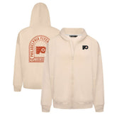 NHL Philadelphia Flyers Levelwear Uphill Stained Glass Full-Zip Hoodie Jacket - Khaki