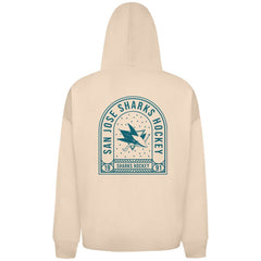 NHL San Jose Sharks Levelwear Uphill Stained Glass Full-Zip Hoodie Jacket - Khaki
