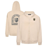 NHL Vegas Golden Knights Levelwear Uphill Stained Glass Full-Zip Hoodie Jacket - Khaki
